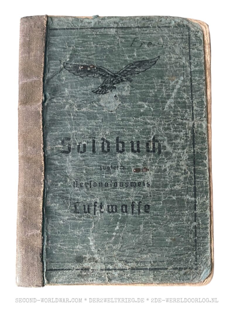 Luftwaffe Soldbuch Flieger Paris, Frankreich