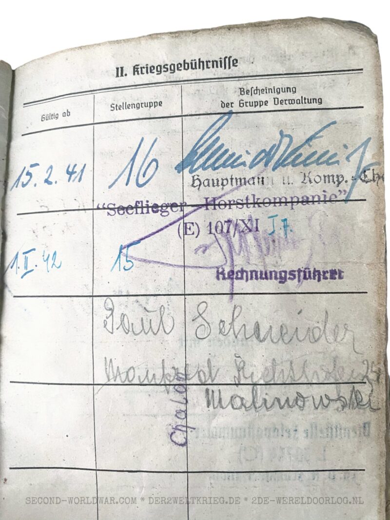 Luftwaffe Soldbuch Flieger Paris, Frankreich – Bild 5