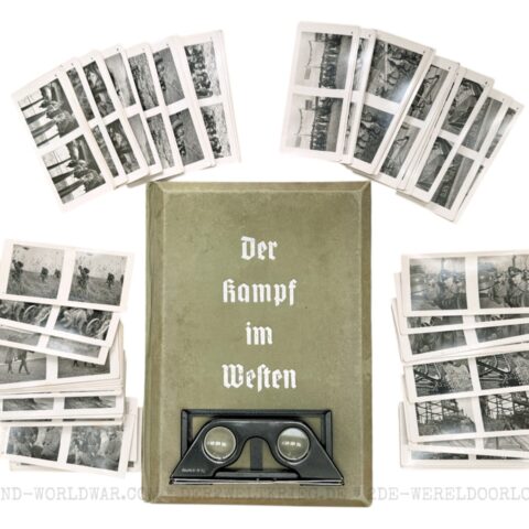 Der Kampf im Westen Raumbildalbum (Grün) mit 100 Stereofotos und Brille