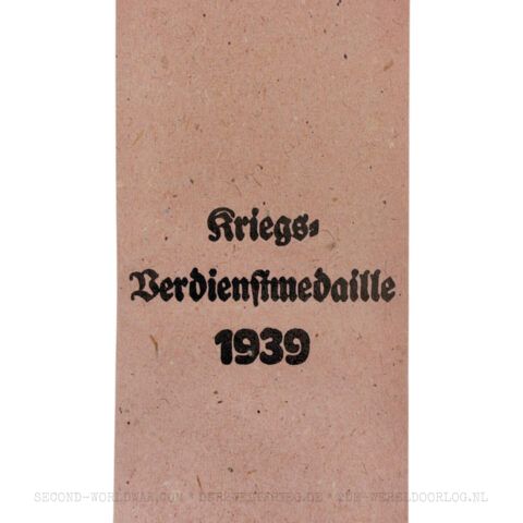 Kriegsverdienstmedaille Verleihungstüte Rudolf Souval