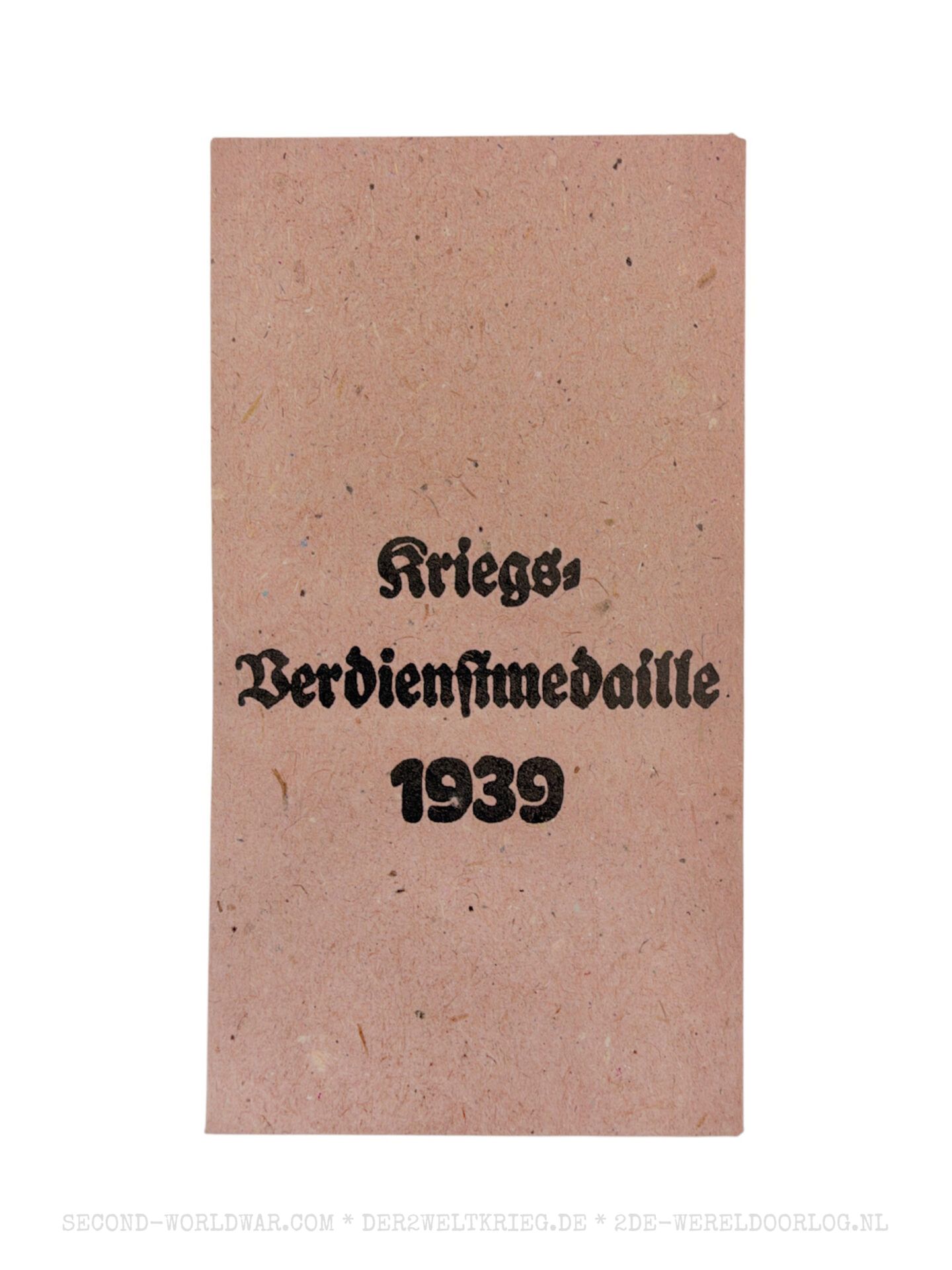 Kriegsverdienstmedaille Verleihungstüte Rudolf Souval