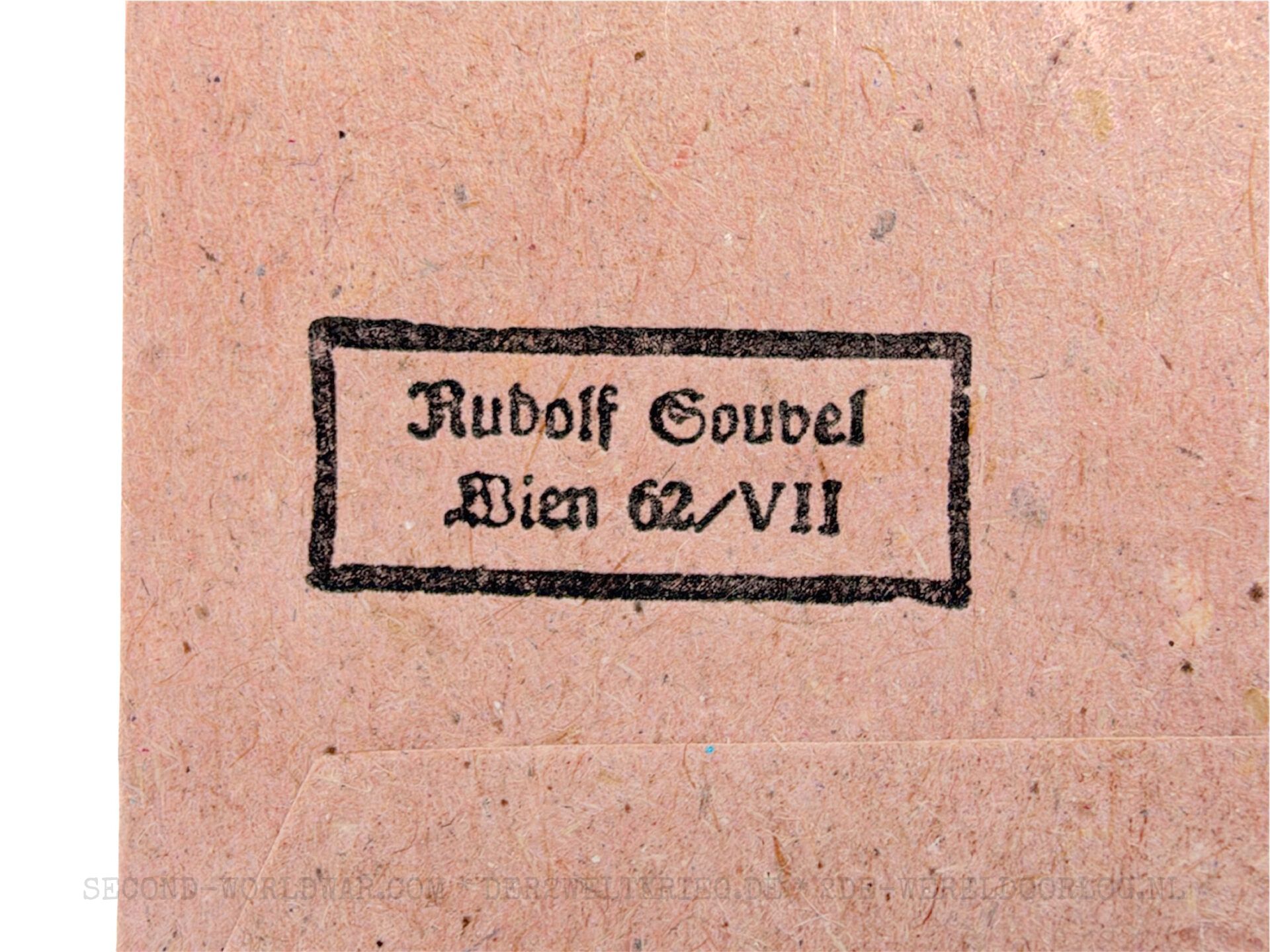 Kriegsverdienstmedaille Verleihungstüte Rudolf Souval – Bild 3