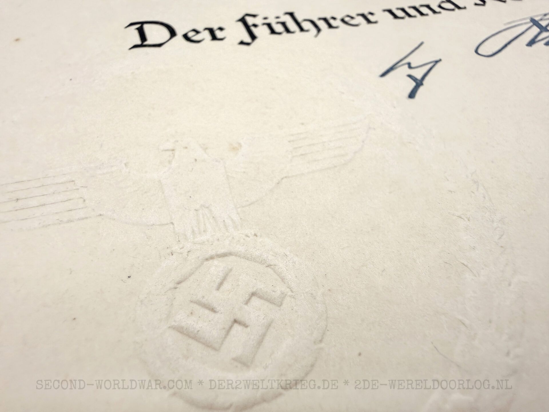 Urkunde Ehrenkreuz der Deutschen Mutter (Mutterkreuz) der 1. Stufe in Gold – Bild 2
