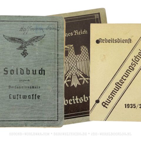 Luftwaffe Soldbuch und Arbeitsbuch Wachtmeister FLAK