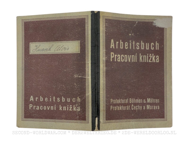 Arbeitsbuch 1941 Prag (Tschechische Republik)