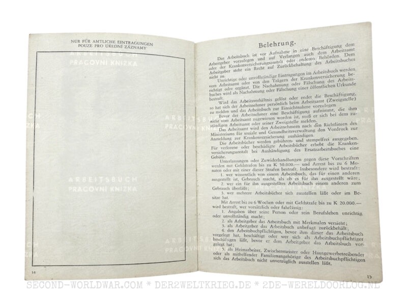 Arbeitsbuch 1941 Prag (Tschechische Republik) – Bild 7