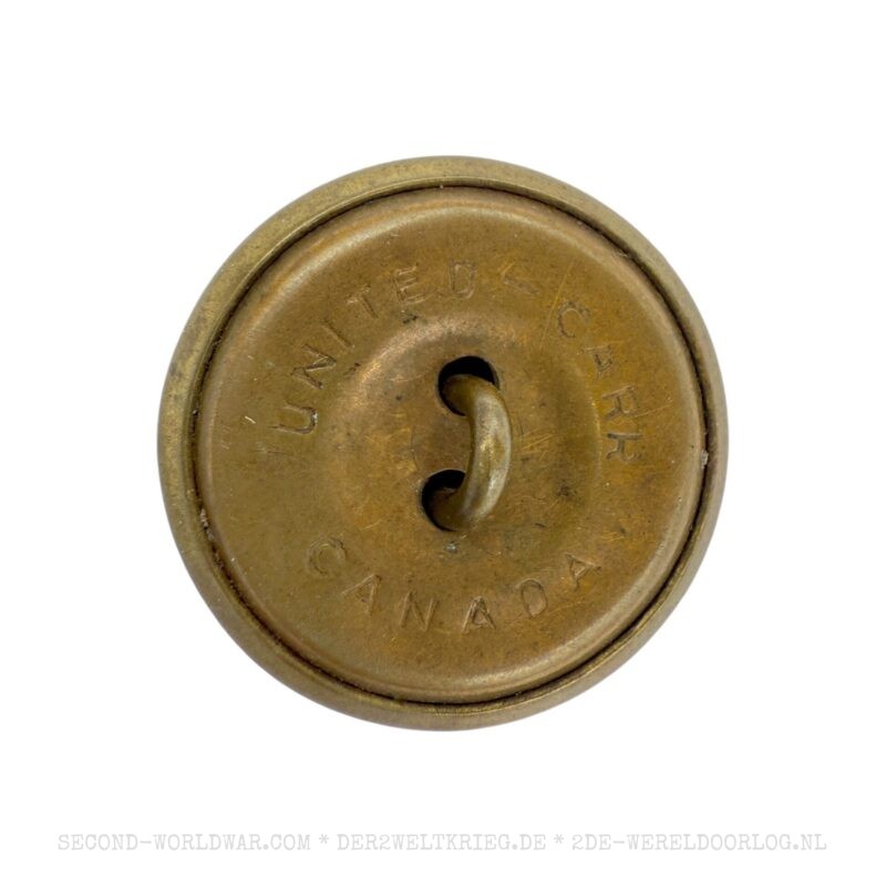 Kanadischer Uniformknopf aus Messing – Bild 2