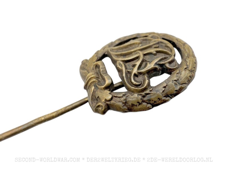 Deutsches Reichssportabzeichen für Leibesübungen (DRL) Bronze Miniatur Nadel – Bild 3