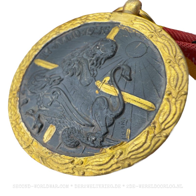 Spanische Verdienst-Medaille (Medalla de la Campaña Española) 1936-1939 im Karton – Bild 4