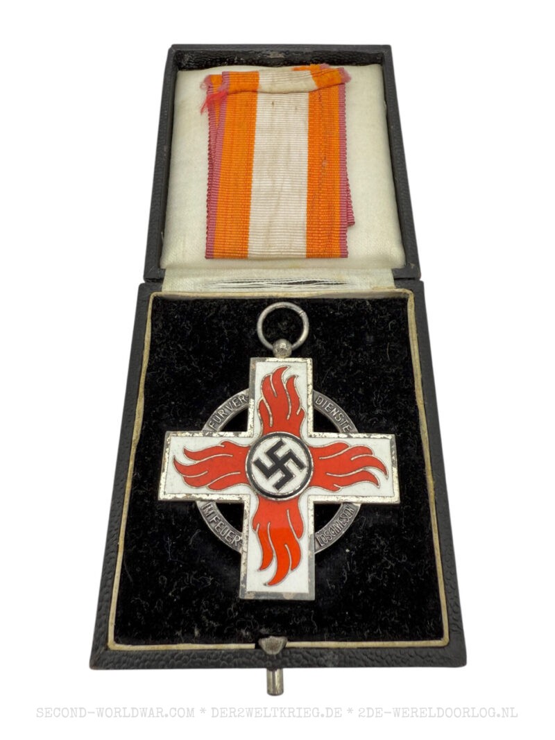 Feuerwehr-Ehrenzeichen 2. Stufe im Etui