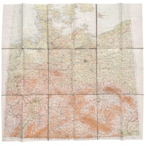 Luftwaffe Fliegerkarte Deutschland