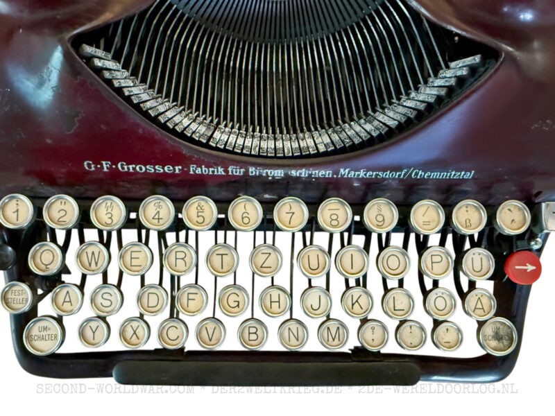 Groma N Waffen-SS Schreibmaschine 1941 – Bild 4