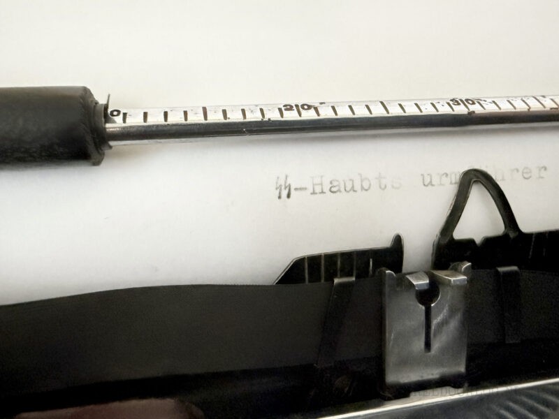 Groma N Waffen-SS Schreibmaschine 1941 – Bild 8