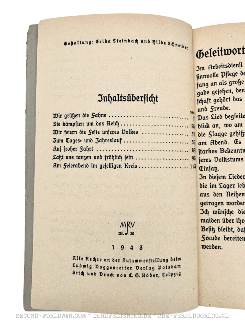 Lieder der Arbeitsmaiden 1943 – Bild 5