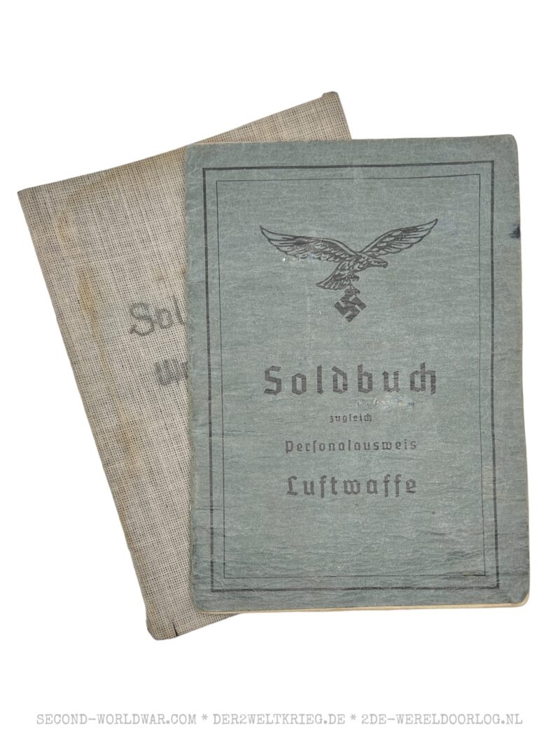 Luftwaffe Soldbuch Offizier FLAK
