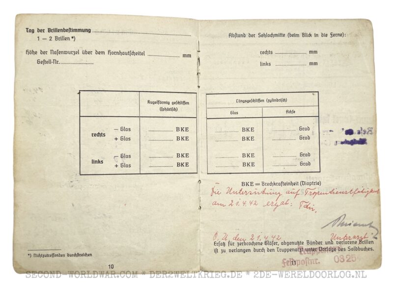 Luftwaffe Soldbuch Offizier FLAK – Bild 11