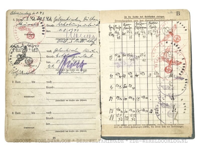 Luftwaffe Soldbuch Offizier FLAK – Bild 19