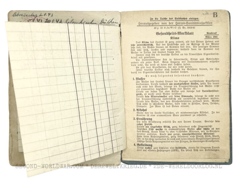 Luftwaffe Soldbuch Offizier FLAK – Bild 21