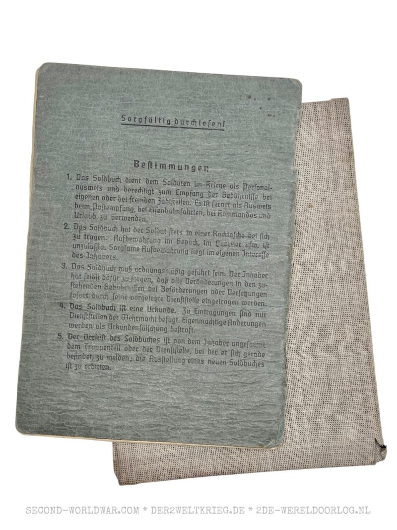 Luftwaffe Soldbuch Offizier FLAK – Bild 23