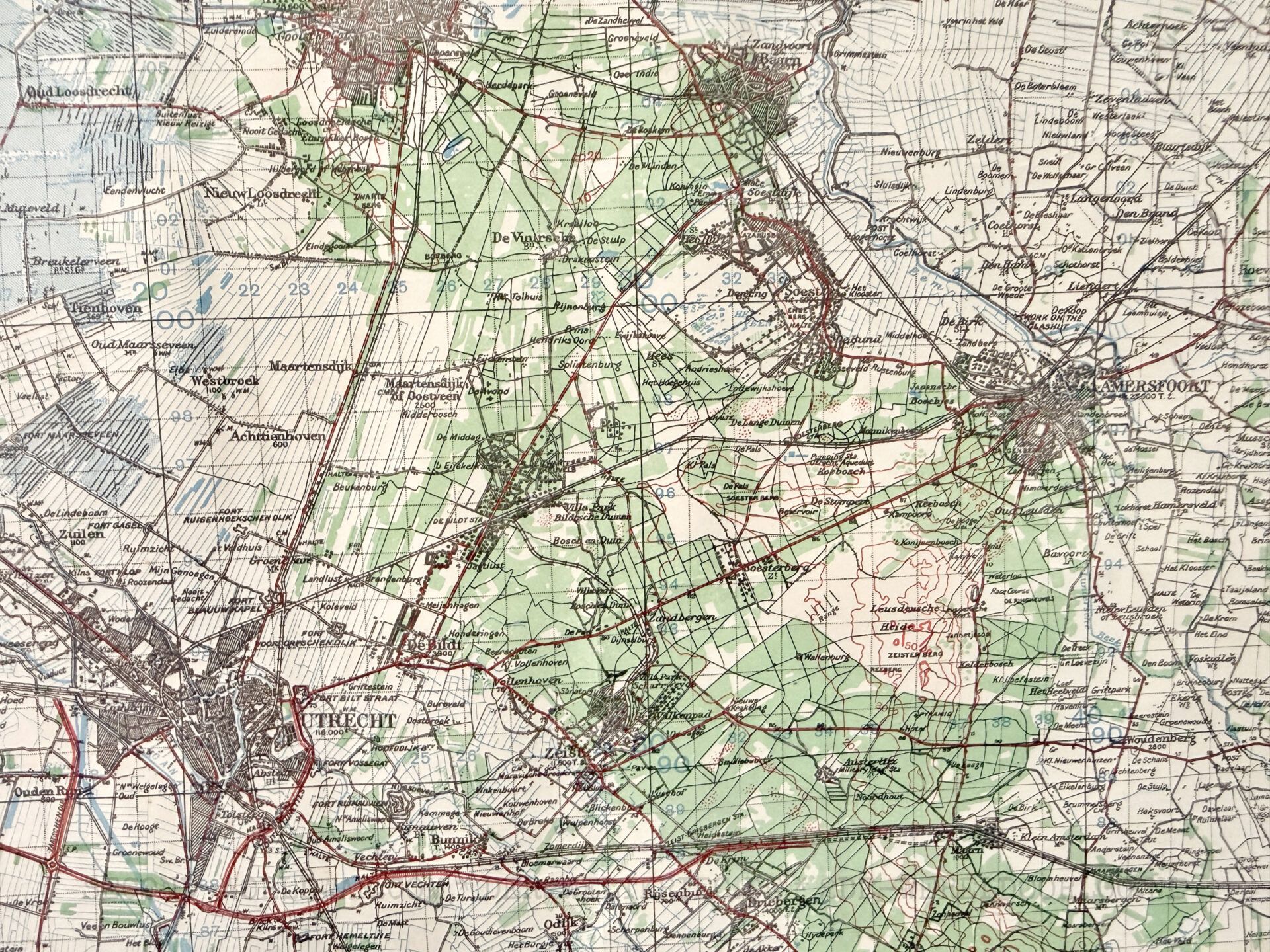 Englische Militärkarte Utrecht 1943 – Bild 6