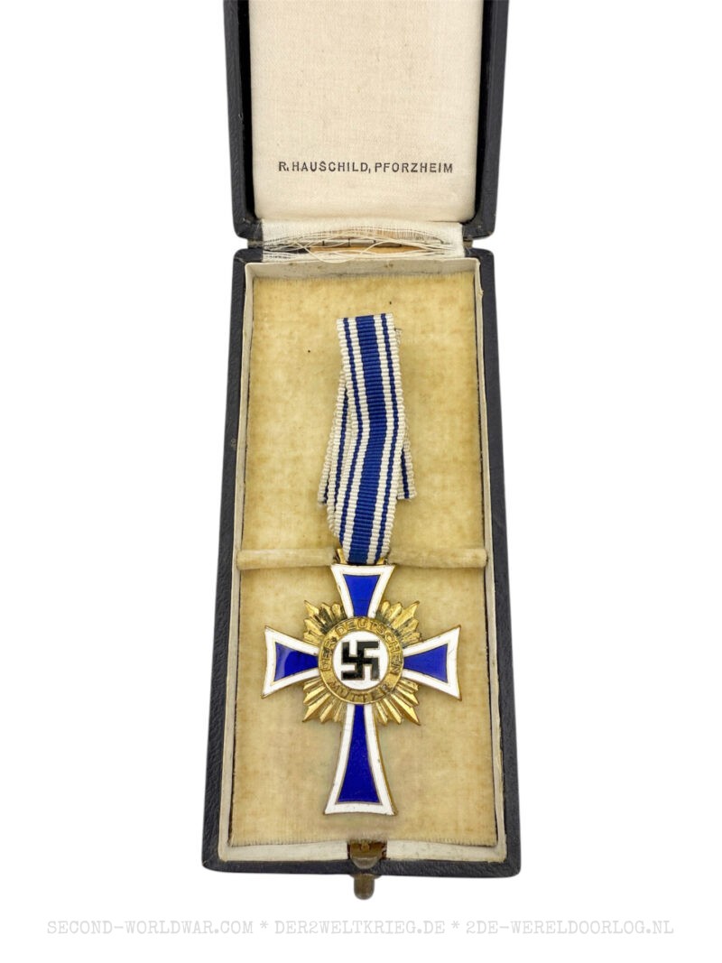 Ehrenkreuz der Deutschen Mutter (Mutterkreuz) der 1. Stufe Gold im Etui