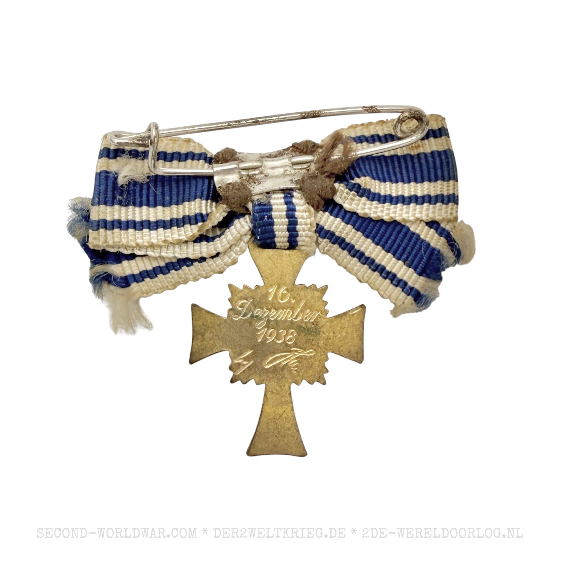 Ehrenkreuz der Deutschen Mutter (Mutterkreuz) der 1. Stufe in Gold Miniatur – Bild 2