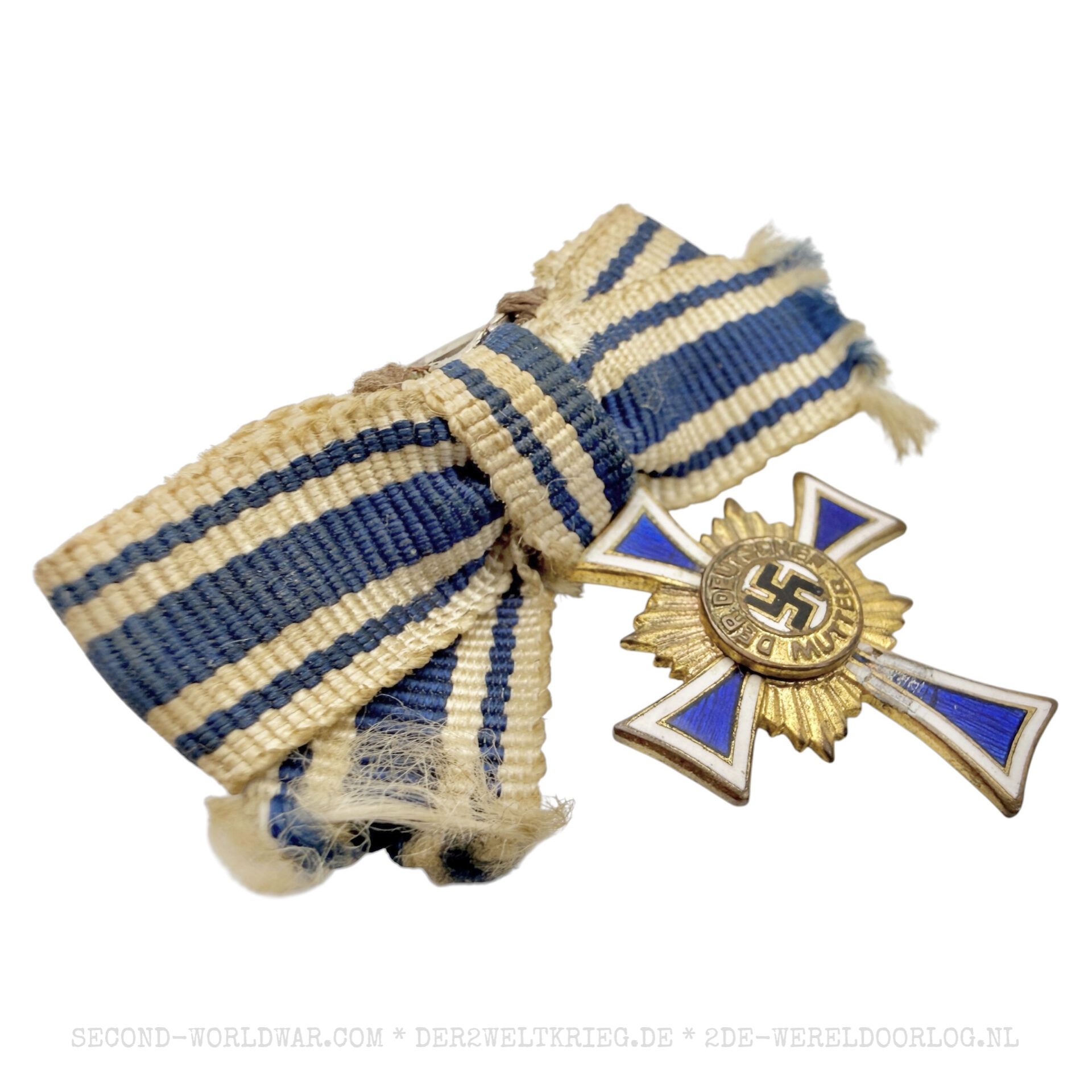 Ehrenkreuz der Deutschen Mutter (Mutterkreuz) der 1. Stufe in Gold Miniatur – Bild 3