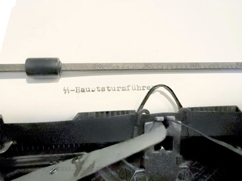 Olympia Robust Waffen-SS Schreibmaschine 1942 – Bild 8