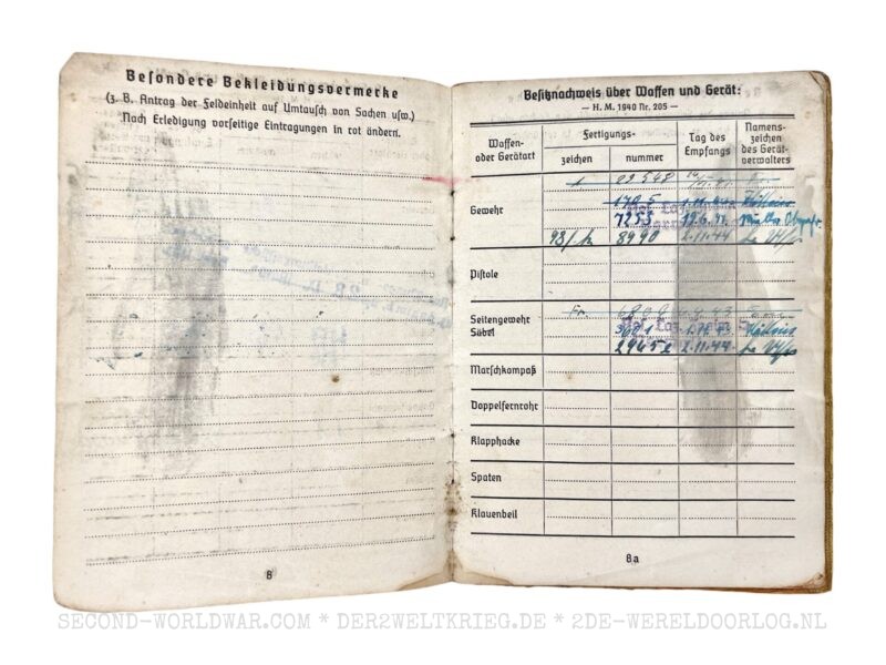 Wehrmacht Soldbuch 1944 – Bild 7