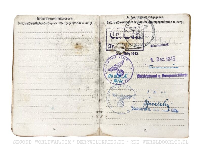 Wehrmacht Soldbuch 1944 – Bild 11