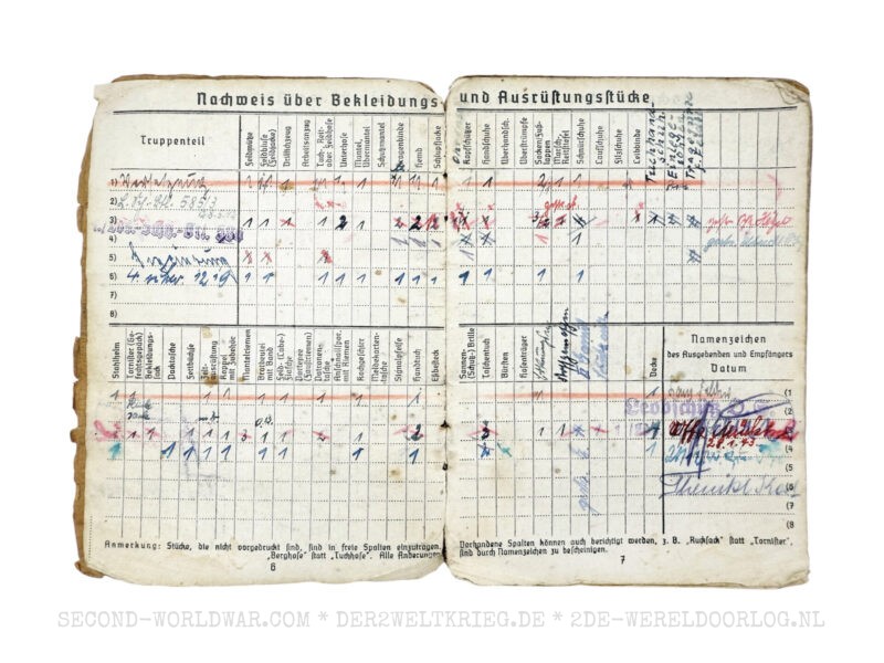 Wehrmacht Soldbuch mit französischem Entlassungsschein – Bild 3