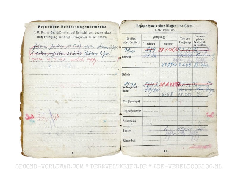 Wehrmacht Soldbuch mit französischem Entlassungsschein – Bild 4