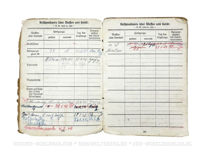 Wehrmacht Soldbuch mit französischem Entlassungsschein – Bild 5
