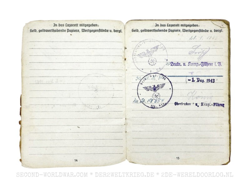 Wehrmacht Soldbuch mit französischem Entlassungsschein – Bild 7