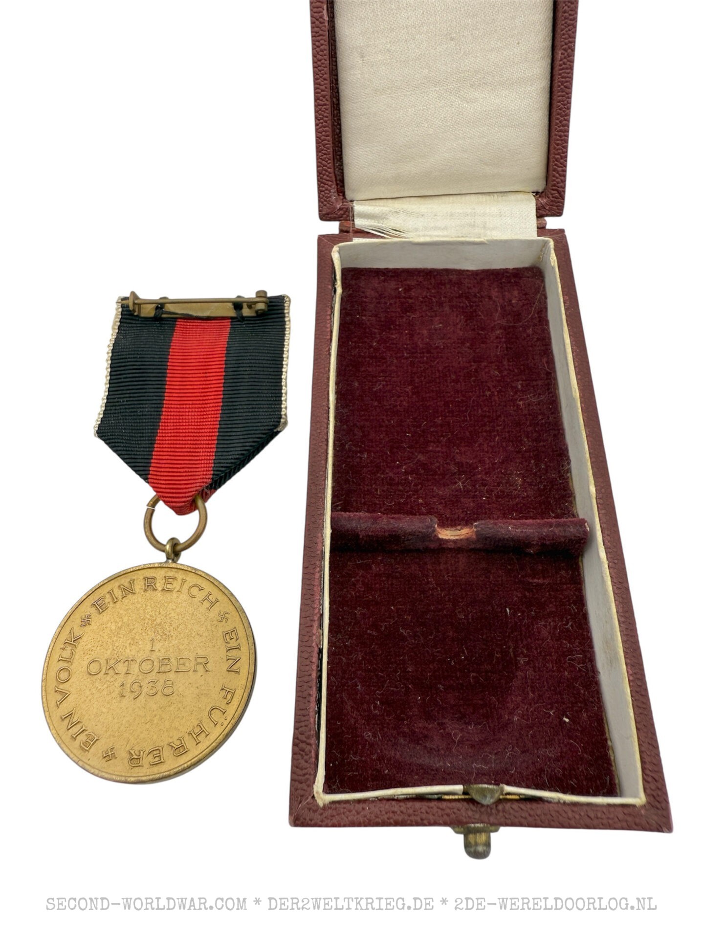 Medaille zur Erinnerung an den 1. Oktober 1938 im Etui – Bild 3