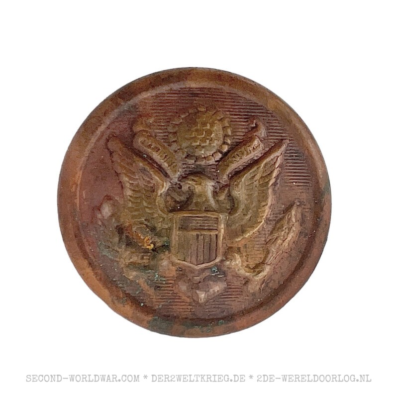 Amerikanischer Uniformknopf Bronze
