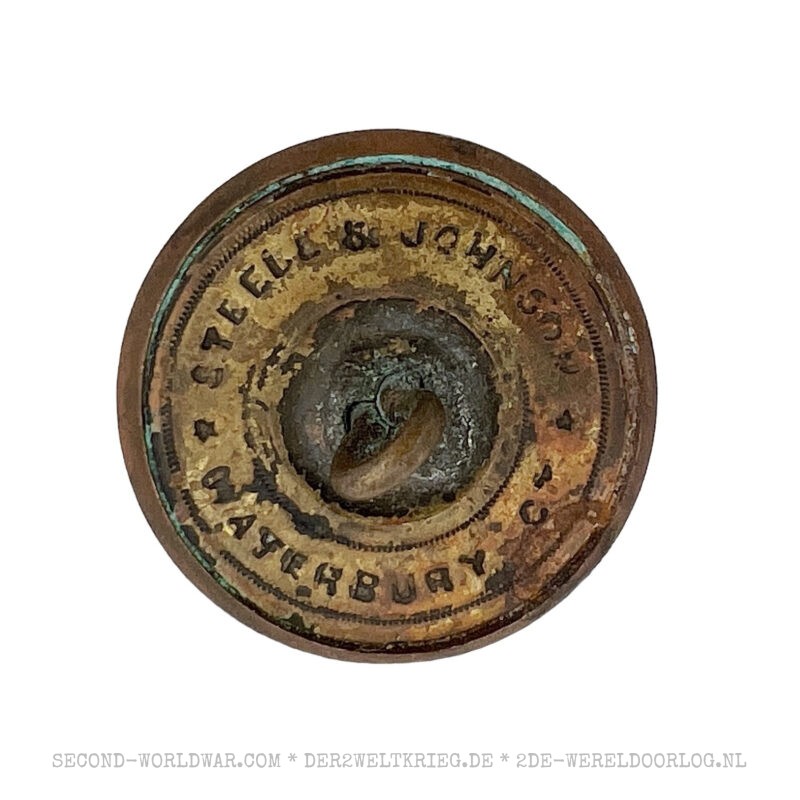 Amerikanischer Uniformknopf Bronze – Bild 2