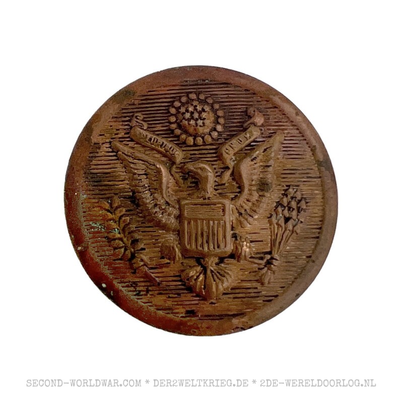 Amerikanischer Uniformknopf Bronze