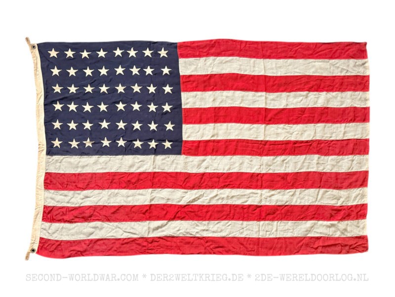 Amerikanische 48-Sterne-Flagge aus Wolle