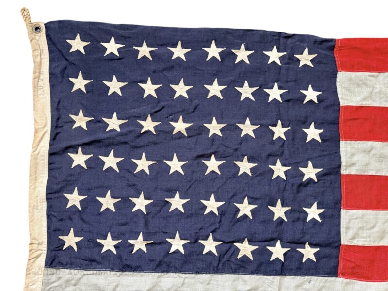 Amerikanische 48-Sterne-Flagge aus Wolle – Bild 2