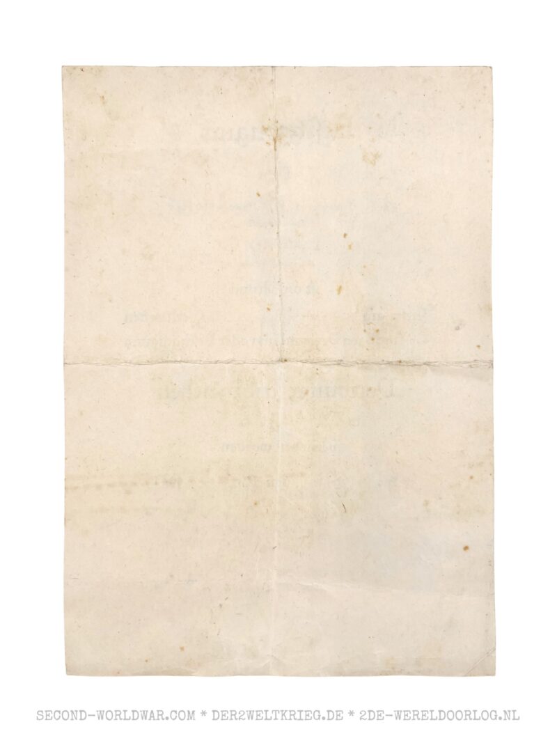 Urkunde Verwundetenabzeichen Schwartz 1941 – Bild 2