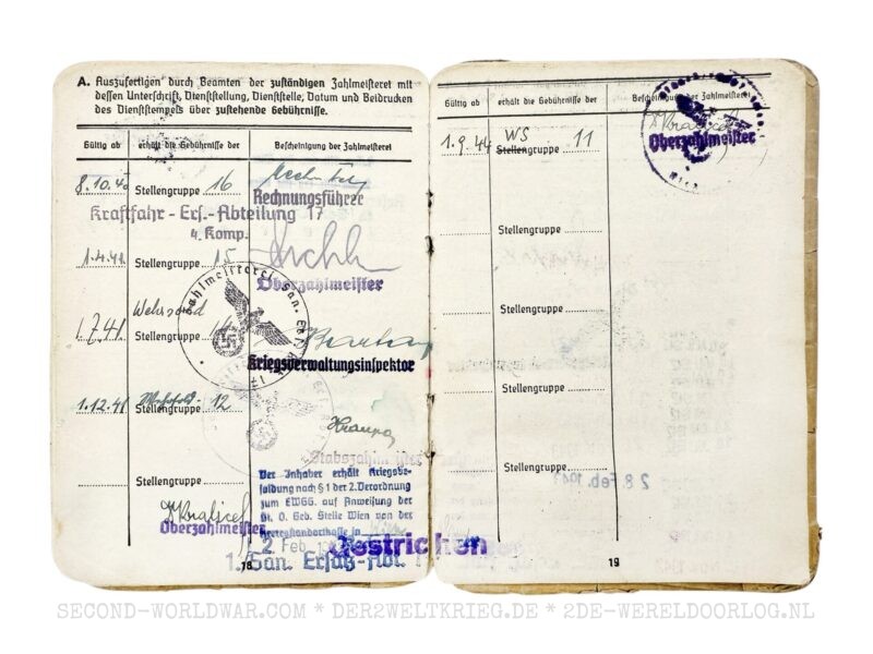 Wehrmacht Soldbuch Arzt Wien mit Zusatzpapieren – Bild 13