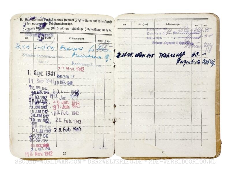 Wehrmacht Soldbuch Arzt Wien mit Zusatzpapieren – Bild 14