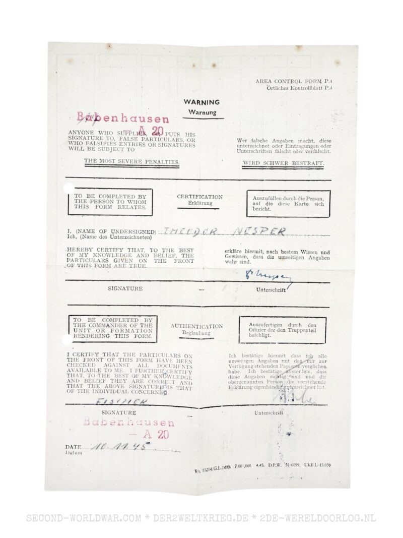 Wehrmacht Soldbuch Arzt Wien mit Zusatzpapieren – Bild 21