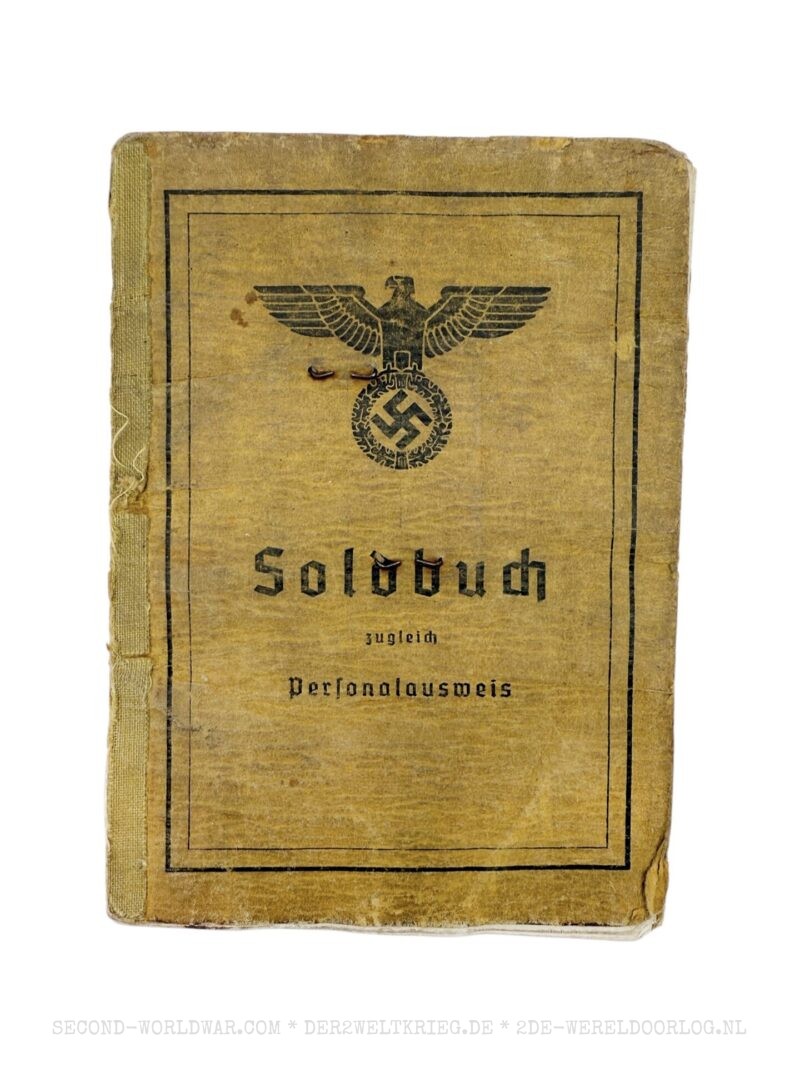 Wehrmacht Soldbuch Kanonier 1944