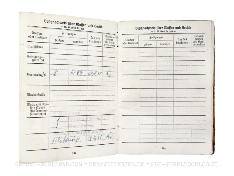 Wehrmacht Soldbuch Kanonier 1944 – Bild 7